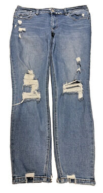 Vervet Los Angeles Distressed Straight Crop Jeans Women’s 16W Stretch